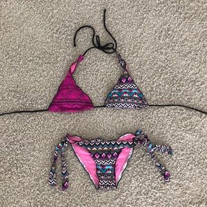 Colorful bikini set from Peru